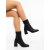 Botine dama cu toc negre din piele ecologica Santana, 4 - Kalapod.net