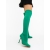 Cizme dama cu toc verde din material textil  Santera, 5 - Kalapod.net