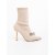 Botine dama cu toc bej din material textil Zemira, 5 - Kalapod.net