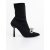 Botine dama cu toc negre din material textil Zemira, 8 - Kalapod.net