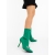 Botine dama cu toc verzi din material textil Zemira, 3 - Kalapod.net