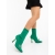 Botine dama cu toc verzi din material textil Zemira, 2 - Kalapod.net