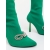 Botine dama cu toc verzi din material textil Zemira, 6 - Kalapod.net