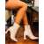 Botine dama bej din piele ecologica Terazia - Kalapod.net