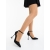 Pantofi dama cu toc negri din material textil Harisia, 6 - Kalapod.net