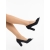 Pantofi dama cu toc negri din material textil Karmelita, 3 - Kalapod.net
