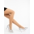 Pantofi dama cu toc argintii din material textil Severa - Kalapod.net