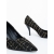 Pantofi dama cu toc negri din material textil Vicara, 6 - Kalapod.net