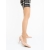 Pantofi dama cu toc roz din material textil Vicara - Kalapod.net
