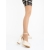 Pantofi dama cu toc bej din material textil Brilia, 2 - Kalapod.net