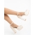 Pantofi dama cu toc bej din material textil Brilia, 4 - Kalapod.net