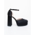 Pantofi dama cu toc negri din material textil Brilia, 5 - Kalapod.net
