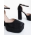 Pantofi dama cu toc negri din material textil Brilia, 6 - Kalapod.net