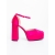 Pantofi dama cu toc fucsia din material textil Brilia, 5 - Kalapod.net