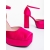 Pantofi dama cu toc fucsia din material textil Brilia, 6 - Kalapod.net