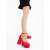 Pantofi dama cu toc rosii din material textil Brilia, 2 - Kalapod.net