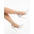Pantofi dama cu toc argintii din material textil Radica, 4 - Kalapod.net
