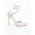 Pantofi dama cu toc argintii din material textil Radica, 5 - Kalapod.net