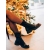 Botine dama negre din piele ecologica si material textil Kimola - Kalapod.net