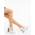 Pantofi dama bej cu toc din material textil Regena, 3 - Kalapod.net