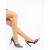 Pantofi dama cu toc negri din material textil Danara, 4 - Kalapod.net