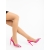 Pantofi dama cu toc fucsia din material textil Danara, 3 - Kalapod.net