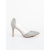 Pantofi dama cu toc argintii din material textil Sensoria, 5 - Kalapod.net