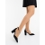 Pantofi dama cu toc negri din material textil Harari, 3 - Kalapod.net