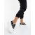 Tenisi dama cu platforma albi cu negru din material textil Raizela, 3 - Kalapod.net