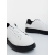 Pantofi sport barbati albi cu talpa neagra din piele ecologica Caspian, 4 - Kalapod.net