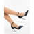 Pantofi dama cu toc negri din material textil Murena, 4 - Kalapod.net