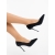 Pantofi dama cu toc negri din material textil Vidoya, 4 - Kalapod.net
