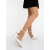 Pantofi dama cu toc bej din material textil Revora, 2 - Kalapod.net