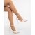 Pantofi dama cu toc bej din material textil Revora, 4 - Kalapod.net