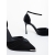 Pantofi dama cu toc negri din material textil Revora, 9 - Kalapod.net