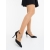 Pantofi dama cu toc negri din material textil Sirara, 3 - Kalapod.net
