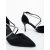 Pantofi dama cu toc negri din material textil Sirara, 6 - Kalapod.net