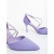Pantofi dama cu toc mov din material textil Sirara, 6 - Kalapod.net