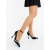 Pantofi dama cu toc negri din material textil Amazea - Kalapod.net