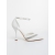 Pantofi dama cu toc albi din material textil Amazea, 5 - Kalapod.net