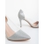 Pantofi dama cu toc argintii din material textil Veloria, 6 - Kalapod.net