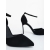 Pantofi dama cu toc negri din material textil Micaro, 6 - Kalapod.net