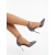 Pantofi dama cu toc gri din material textil Micaro, 4 - Kalapod.net