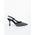 Pantofi dama cu toc negri din material textil Corezza, 7 - Kalapod.net