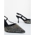 Pantofi dama cu toc negri din material textil Corezza, 8 - Kalapod.net