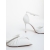 Pantofi dama cu toc albi din material textil Murena, 6 - Kalapod.net