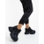 Pantofi sport dama negri din piele ecologica Korga, 3 - Kalapod.net