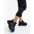 Pantofi sport dama negri din piele ecologica Luxera - Kalapod.net