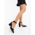 Pantofi dama cu toc negri din material textil Vindia, 3 - Kalapod.net