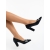 Pantofi dama cu toc negri din material textil Revolia, 4 - Kalapod.net